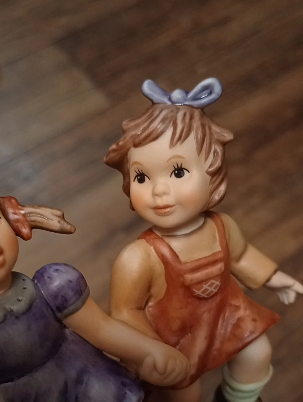Goebel Hand-Painted Girls Skipping Along Figurine